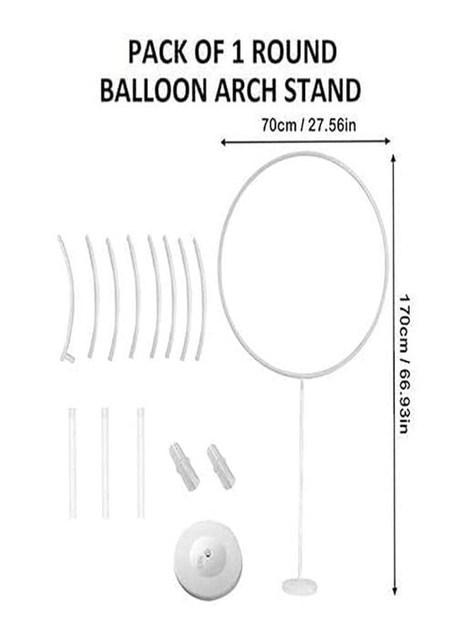 pop colours Round Balloon Arch Stand Kit, 70 cm Width, Party Decoration Set with Base | Decorating Strip Tape Kits For Birthday Wedding Baby Shower Party Decorations | 1 Pack - Image 4